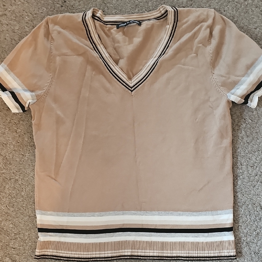 Cable & Gauge Womens SS Sweater Large